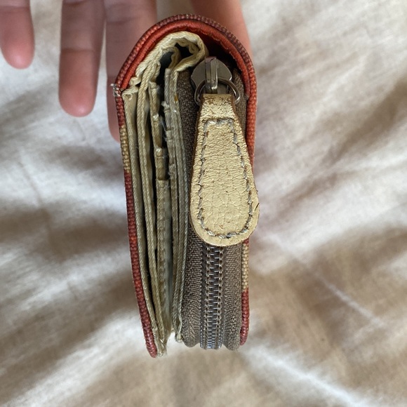 RARE! Orla Kiely Rhododendron Square Zip Wallet Coin Purse Bifold Wallet - Picture 9 of 9